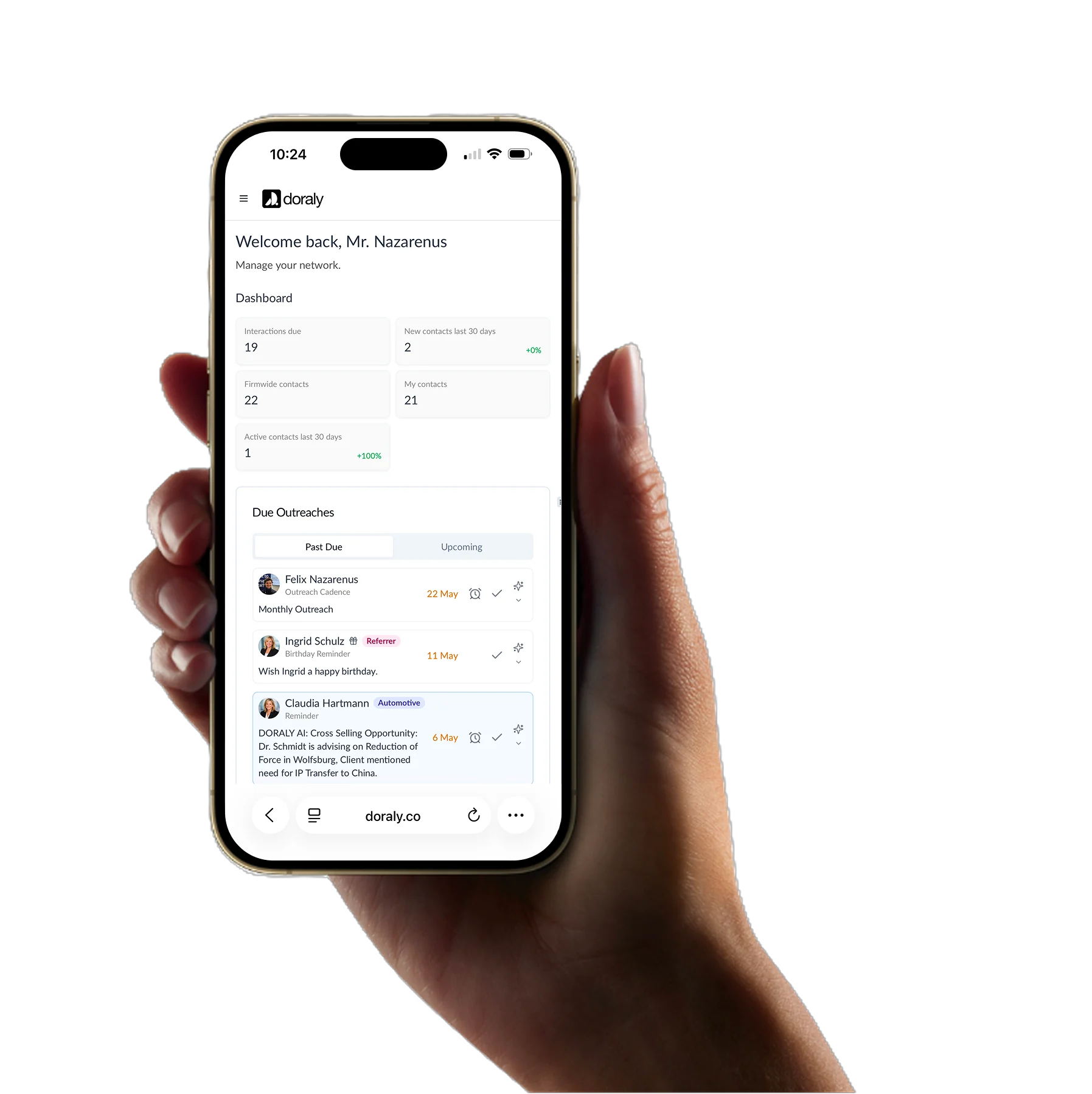 Doraly on iPhone – always within reach